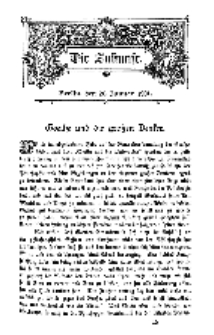 Die Zukunft, 26. Januar, Bd. 34.