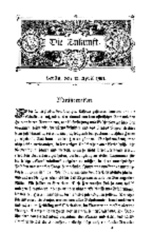 Die Zukunft, 13. April, Bd. 35.