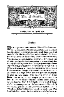 Die Zukunft, 20. April, Bd. 35.