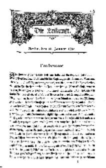 Die Zukunft, 11. Januar, Bd. 38.