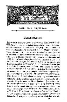Die Zukunft, 2. August, Bd. 40.