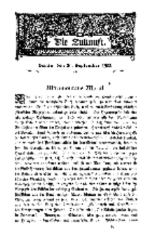 Die Zukunft, 20. September, Bd. 40.