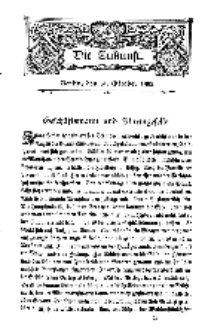 Die Zukunft, 31. October, Bd. 45.
