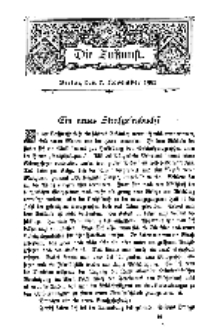 Die Zukunft, 7. November, Bd. 45.