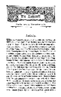 Die Zukunft, 21. November, Bd. 45.