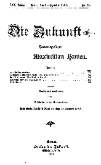 Die Zukunft, 10. Dezember, Jahrg. XVI, Bd. 73, Nr 11.