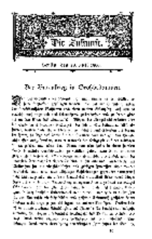 Die Zukunft, 28. Juli, Bd. 32.