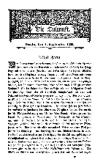 Die Zukunft, 1. September, Bd. 32.