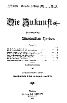 Die Zukunft, 14. Januar, Jahrg. XIII, Bd. 50, Nr 16.