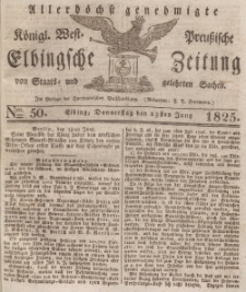 Elbingsche Zeitung, No. 50 Donnerstag, 23 Juni 1825