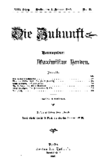 Die Zukunft, 4. Februar, Jahrg. XIII, Bd. 50, Nr 19.