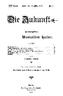Die Zukunft, 25. März, Jahrg. XIII, Bd. 50, Nr 26.