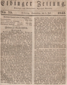 Elbinger Zeitung, No. 79 Donnerstag, 6. Juli 1843