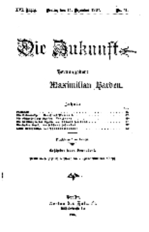 Die Zukunft, 14. Dezember, Jahrg. XVI, Bd. 61, Nr 11.
