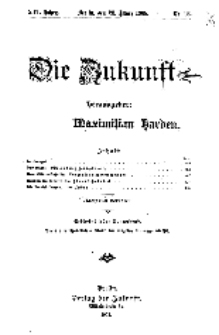 Die Zukunft, 28. März, Jahrg. XVI, Bd. 62, Nr 26.