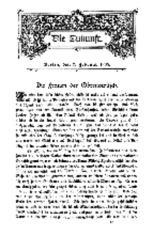 Die Zukunft, 7. Februar, Bd. 42.