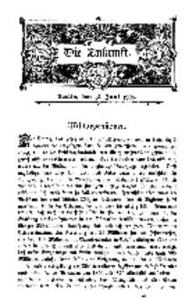 Die Zukunft, 13. Juni, Bd. 43.