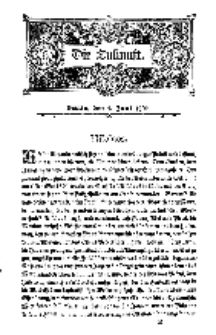 Die Zukunft, 4. Juni, Bd. 47.