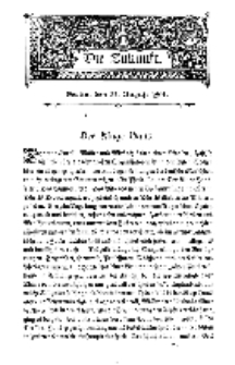 Die Zukunft, 27. August, Bd. 48.