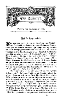 Die Zukunft, 27. Januar, Bd. 30.