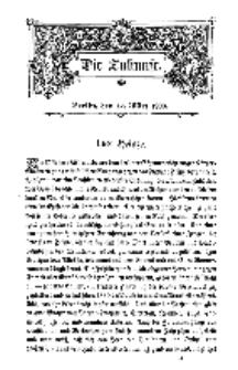 Die Zukunft, 17. März, Bd. 30.