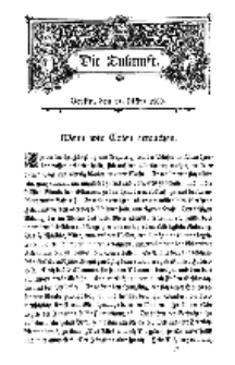 Die Zukunft, 31. März, Bd. 30.