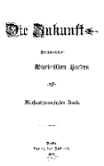 Die Zukunft, 1. October, Bd. 25.