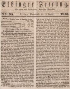 Elbinger Zeitung, No. 95 Sonnabend, 12. August 1843