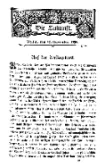 Die Zukunft, 12. November, Bd. 25.