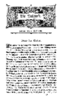 Die Zukunft, 5. Mai, Bd. 31.