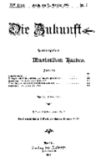 Die Zukunft, 21. Oktober, Jahrg. XIV, Bd. 53, Nr 3.