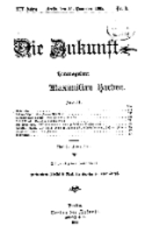 Die Zukunft, 25. November, Jahrg. XIV, Bd. 53, Nr 8.