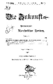 Die Zukunft, 6. Januar, Jahrg. XIV, Bd. 54, Nr 14.