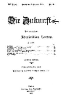 Die Zukunft, 3. Januar, Jahrg. XIV, Bd. 54, Nr 18.