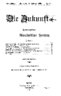 Die Zukunft, 10. Januar, Jahrg. XIV, Bd. 54, Nr 19.