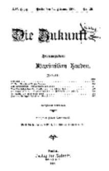 Die Zukunft, 17. Januar, Jahrg. XIV, Bd. 54, Nr 20.