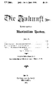 Die Zukunft, 11. April, Jahrg. XVI, Bd. 63, Nr 28.