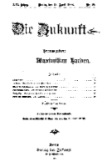 Die Zukunft, 18. April, Jahrg. XVI, Bd. 63, Nr 29.
