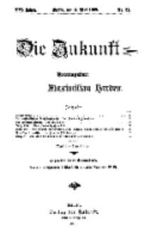 Die Zukunft, 2. Mai, Jahrg. XVI, Bd. 63, Nr 31.
