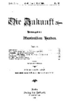 Die Zukunft, 9. Mai, Jahrg. XVI, Bd. 63, Nr 32.