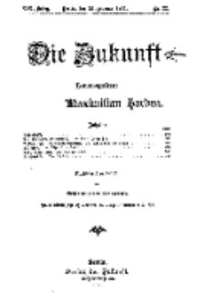 Die Zukunft, 25. Februar, Jahrg. XIX, Bd. 74, Nr 22.