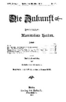 Die Zukunft, 25. März, Jahrg. XIX, Bd. 74, Nr 26.