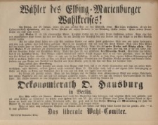 Wähler des Elbing-Marienburger Wahlkreises!