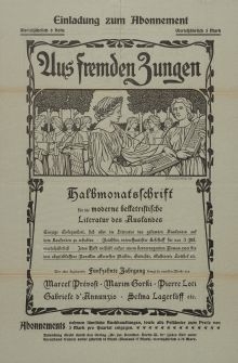 Aus fremden Zungen [afisz]