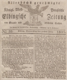 Elbingsche Zeitung, No. 52 Donnerstag, 30 Juni 1825