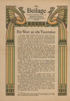 Die Beilage Theodor Thomas [ulotka]