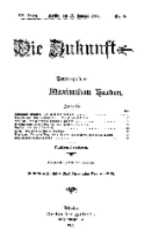 Die Zukunft, 12. Januar, Jahrg. XV, Bd. 58, Nr 15.