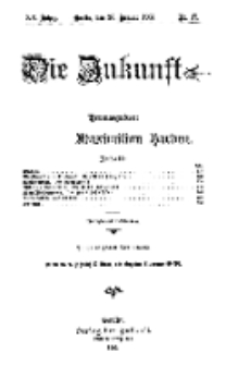 Die Zukunft, 26. Januar, Jahrg. XV, Bd. 58, Nr 17.