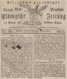 Elbingsche Zeitung, No. 56 Donnerstag, 14 Juli 1825