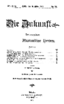 Die Zukunft, 16. März, Jahrg. XV, Bd. 58, Nr 24.